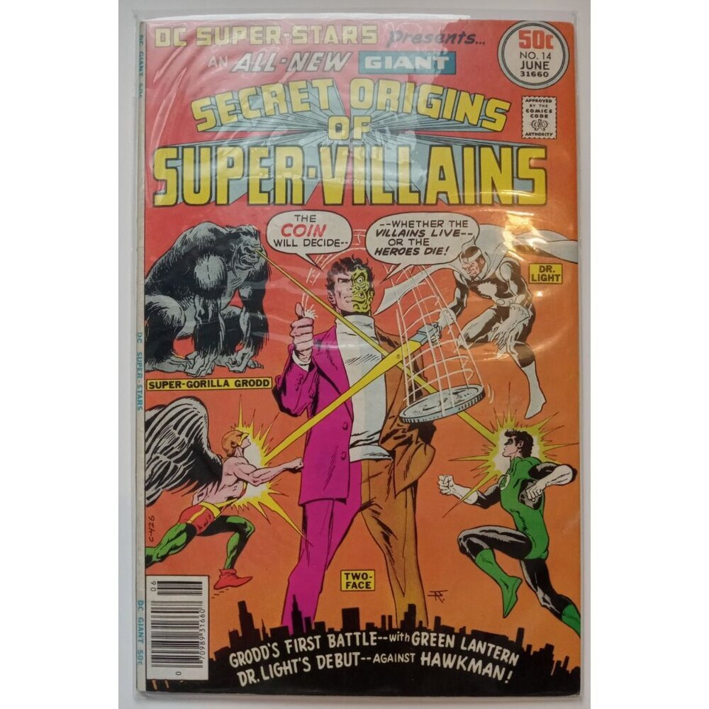 DC Super Stars #14 Origins of Super-Villains Bagged/Boarded DC Comics FN/VF